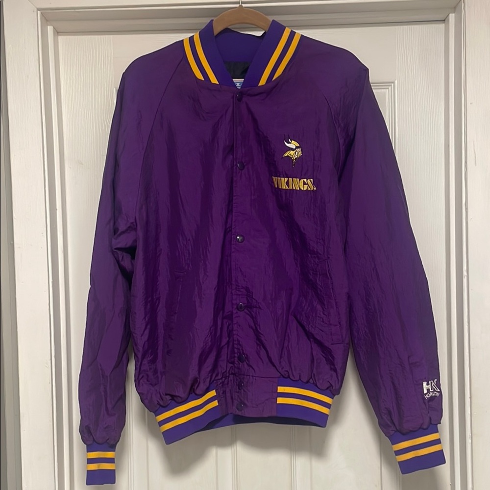 Vikings Purple Bomber Jacket - Picture 2 of 5